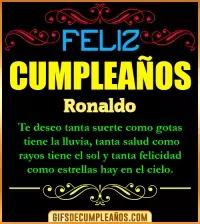 GIF Frases de Cumpleaños Ronaldo